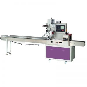 Rotary pillow packaging machine